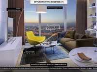 Lys modern interiørdesign type - stue design i leilighet 54 m2