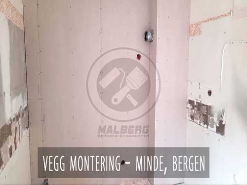 GIPSPLATER VEGG MONTERING - MINDE, BERGEN (2)